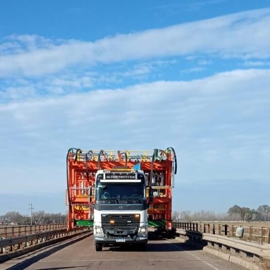 Operativo transporte de Módulo desde Buenos Aires a Luján.