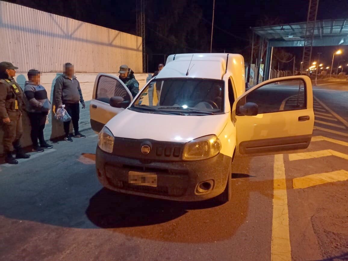 La camioneta en la que trasportaba la cocaína.