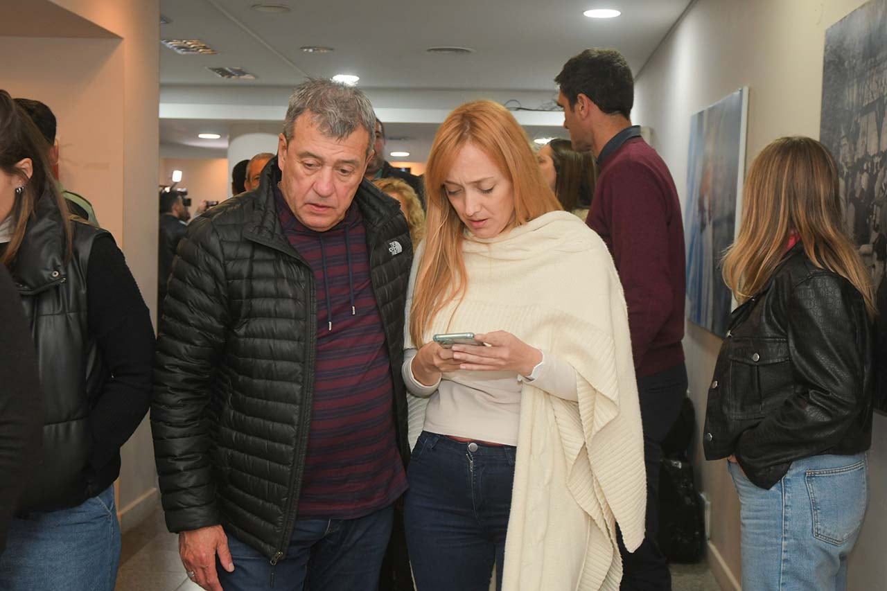 El diputado nacional Adolfo Bermejo junto a la senadora nacional Anabel Fernández Sagasti. Foto: Los Andes. 
