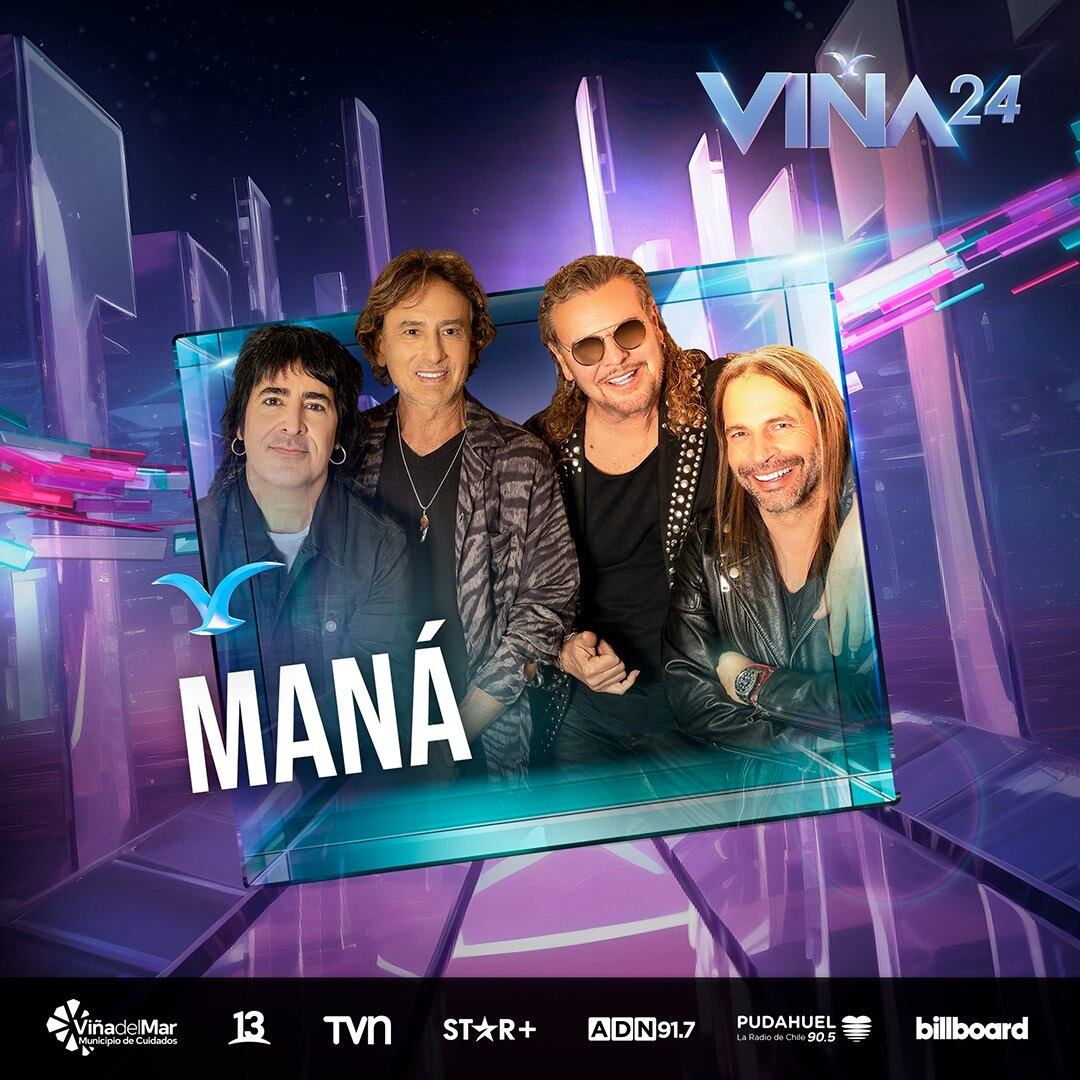 Maná en el Festival de Viña del Mar 2024 (Gentileza)