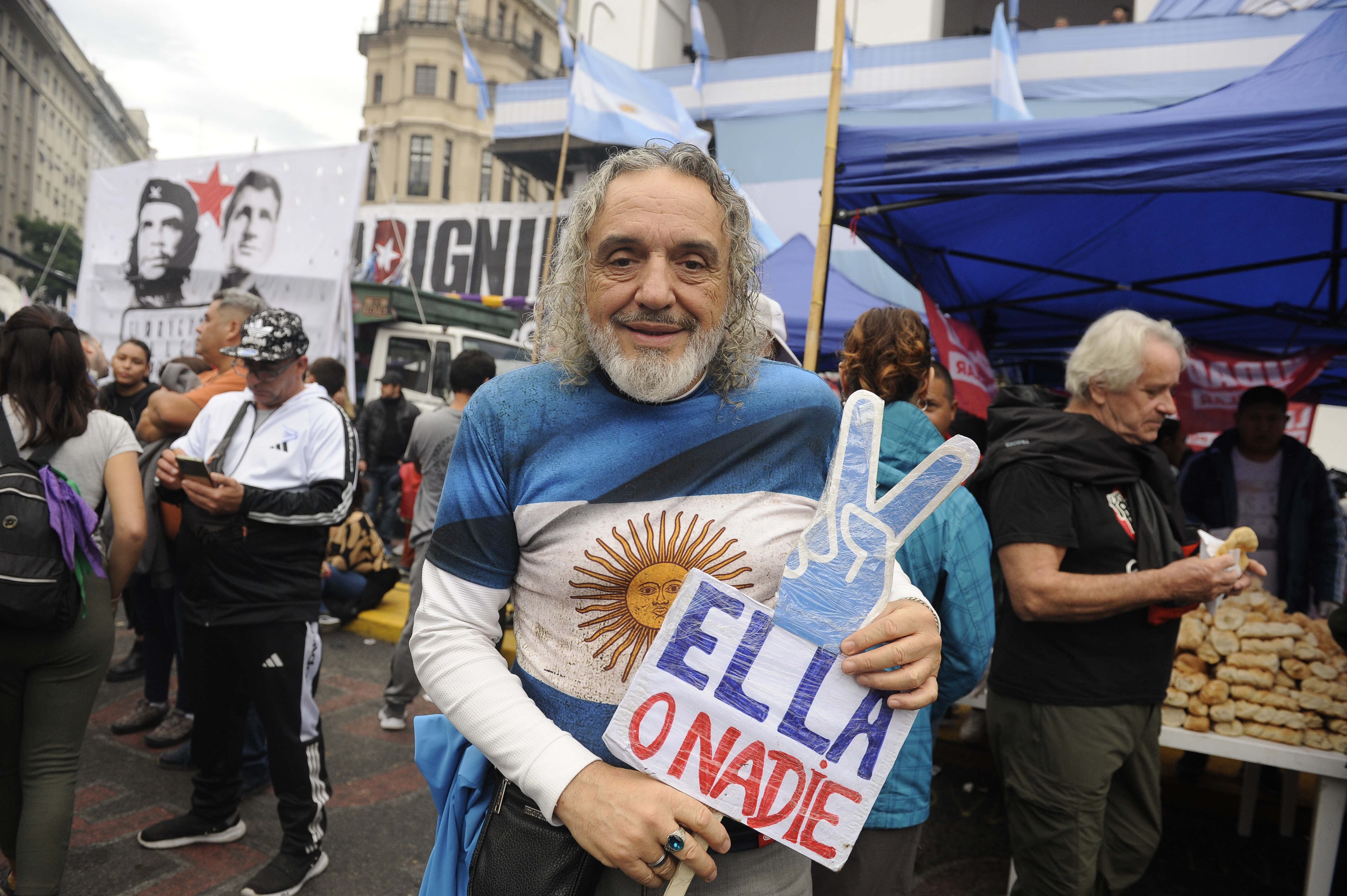 Así está ahora la Plaza de Mayo en espera del acto de Cristina Kirchner. / Foto: Clarín