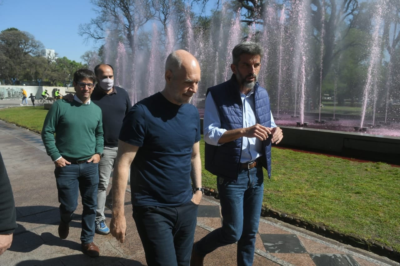 Larreta en Mendoza. Foto: Ignacio Blanco / Los Andes 