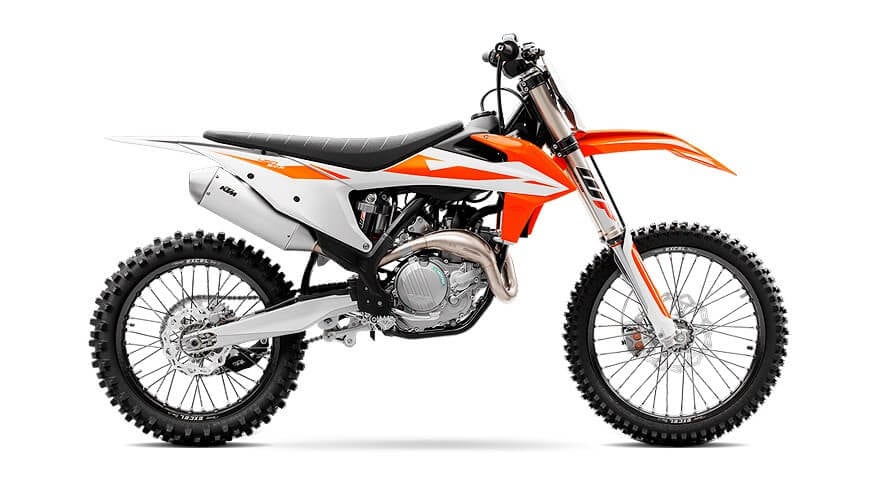 moto KTM modelo A de 450 c.c