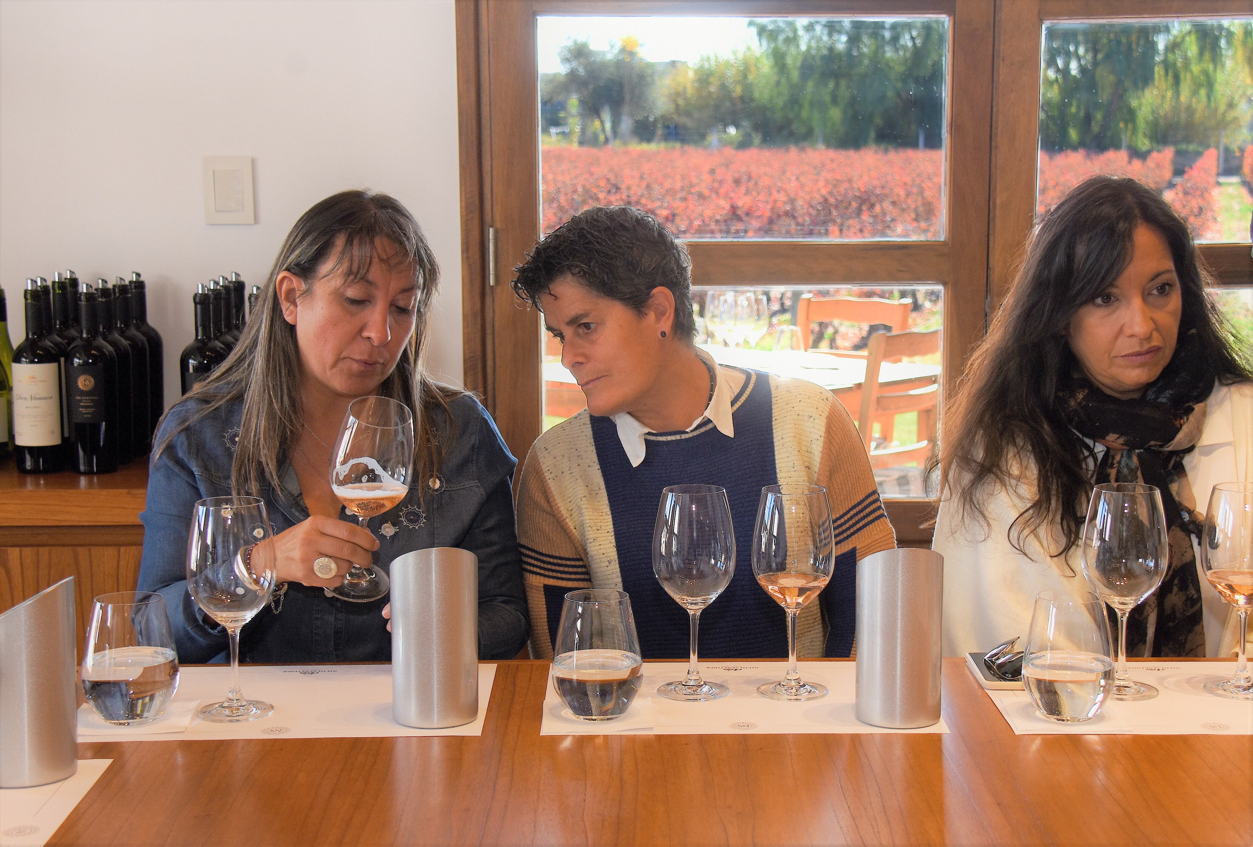 Bettina Konjak, Luz Castro y Viviana Valverde.