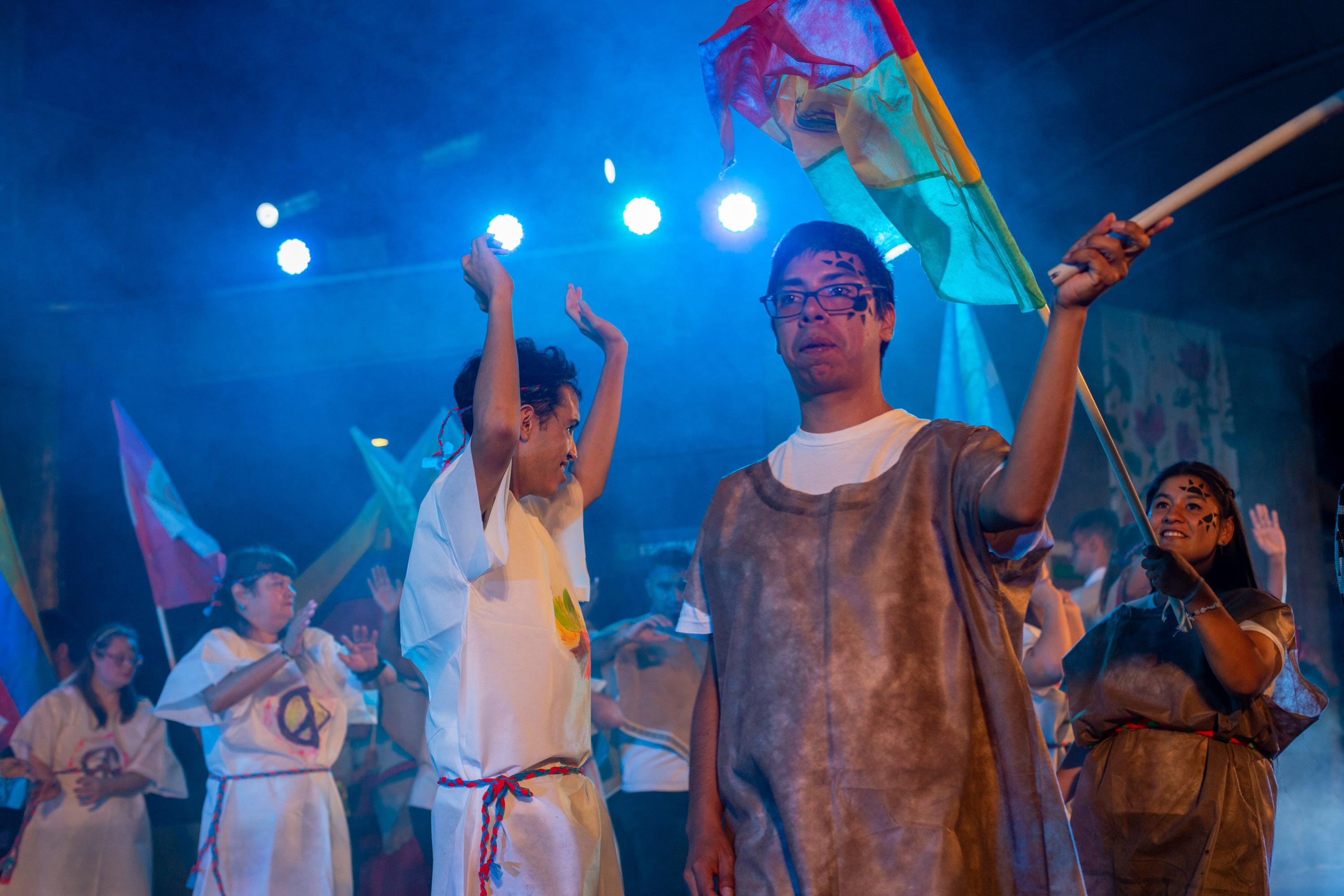 Vendimia inclusiva: Cosechadores de la vida. 
El espectáculo se realizó en el teatro Gabriela Mistral.