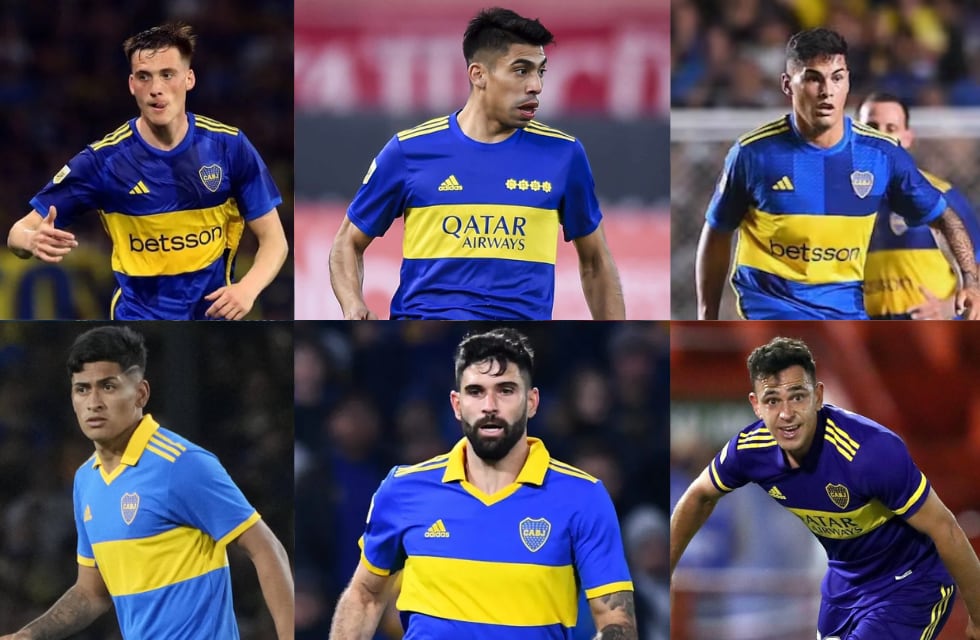 Jabes Saralegui, Juan Ramírez, Mauricio Benítez, Simón Rivero, Nicolás Orsini y Gonzalo Maroni. Los 6 marginados del plantel de Boca