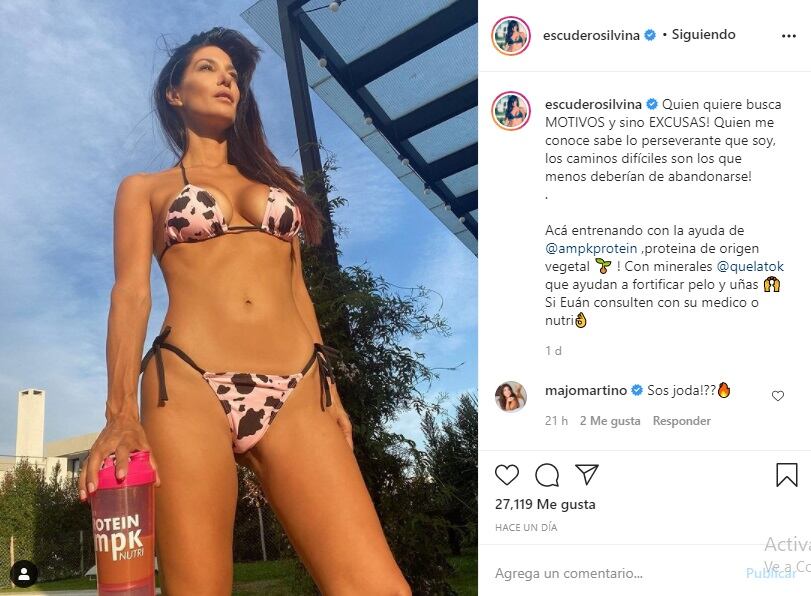 Silvina Escudero en redes