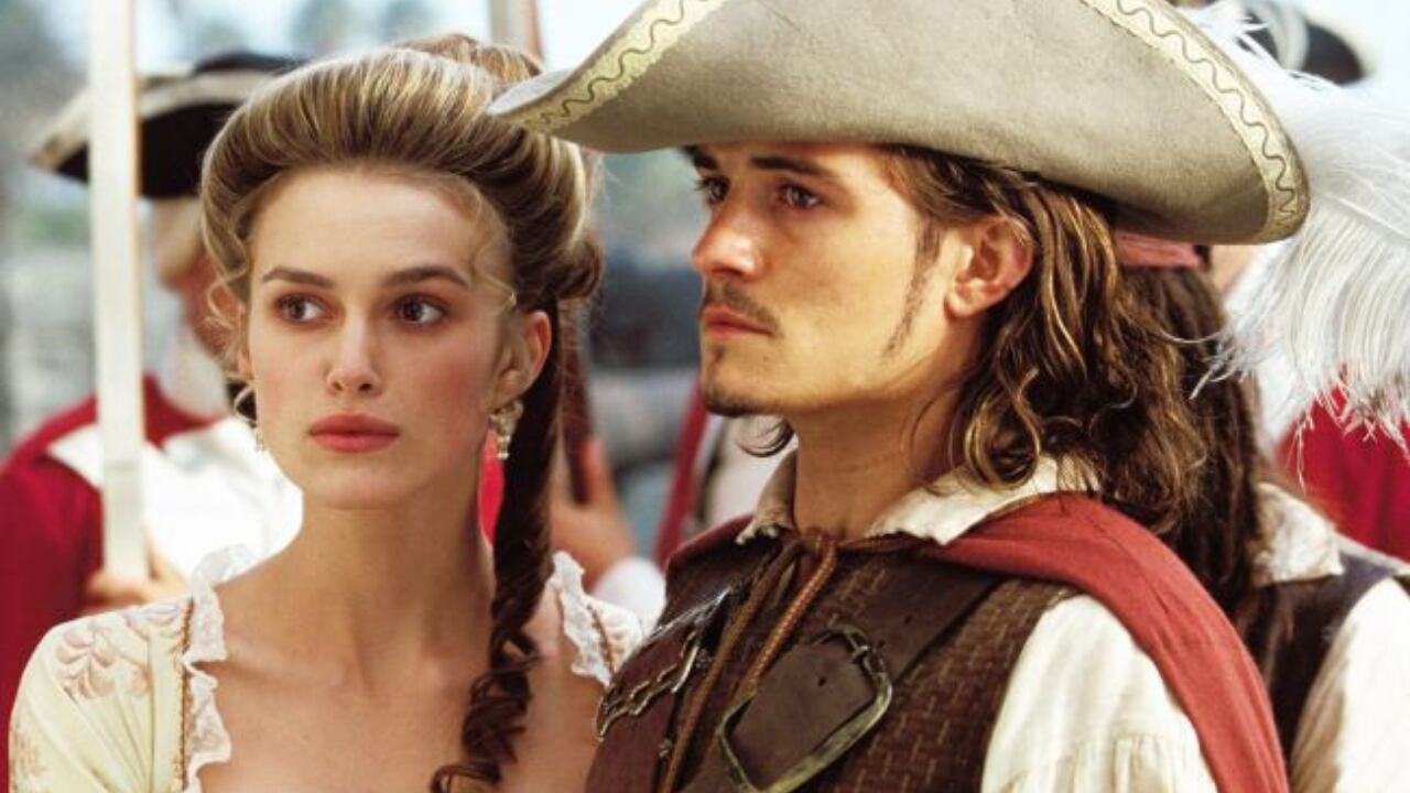 Orlando Bloom en "Piratas del Caribe: La Maldición del Perla Negra"