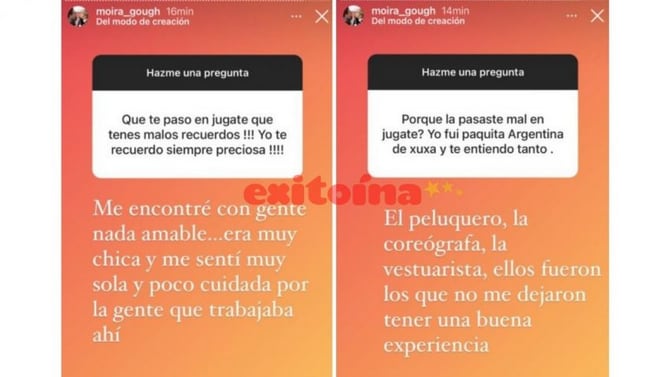 La respuesta de Moira Gough a sus seguidores