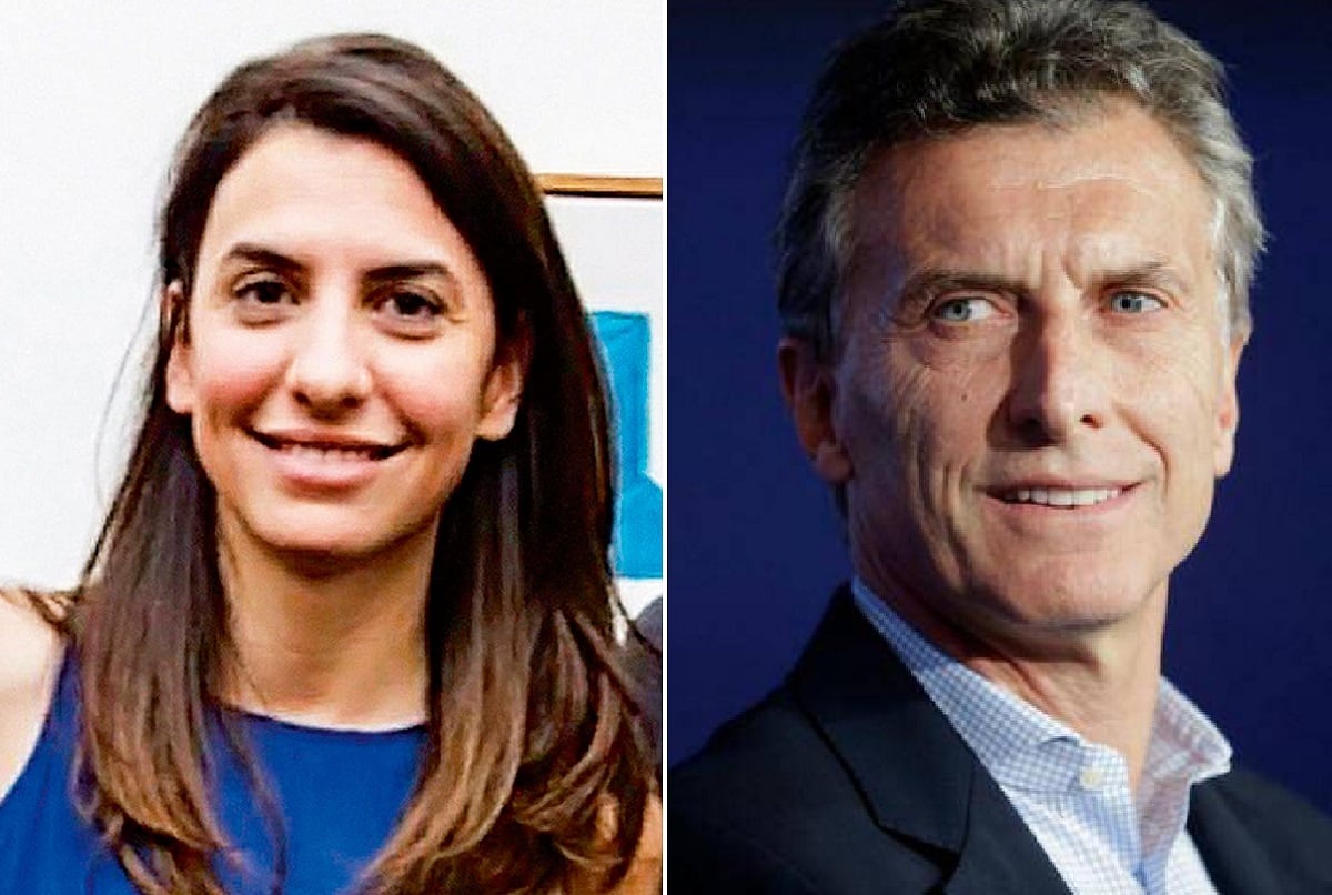 Gimena y su papá Mauricio Macri. La artista plástica es hija del expresidente y de su primera esposa Ivonne Bordeu. (Gentileza)