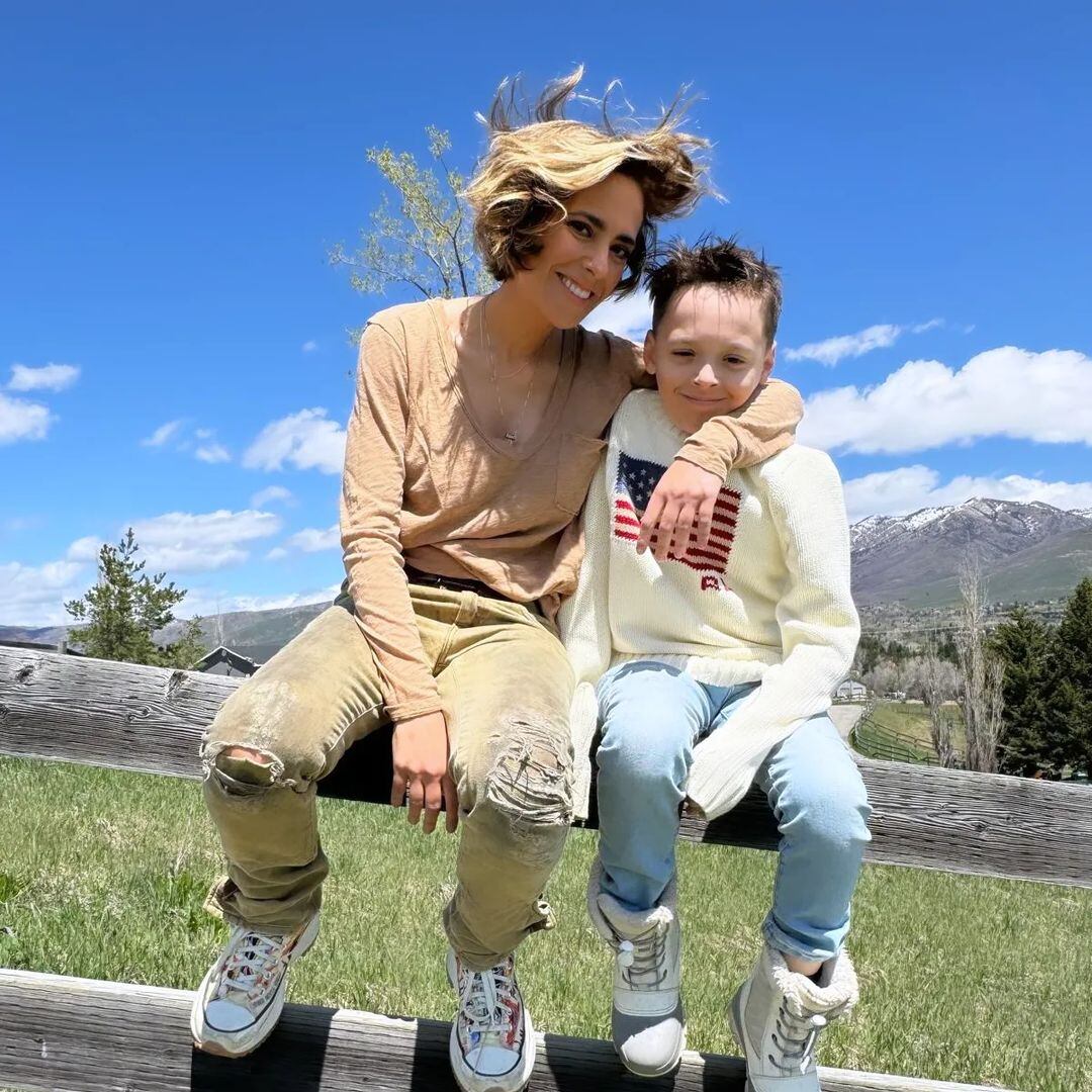 Indiana y Napoleón, los hijos de Victoria Vanucci y Matías Garfúnkel. Gentileza Instagram.