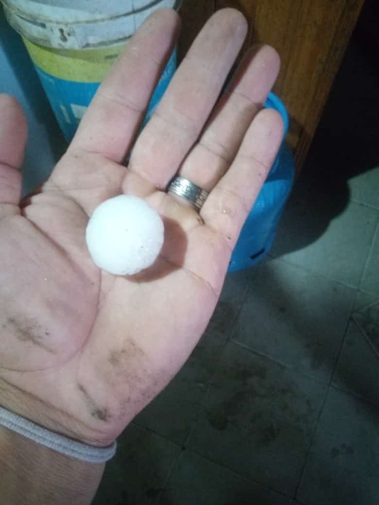 Granizo en La Consulta, San Carlos.