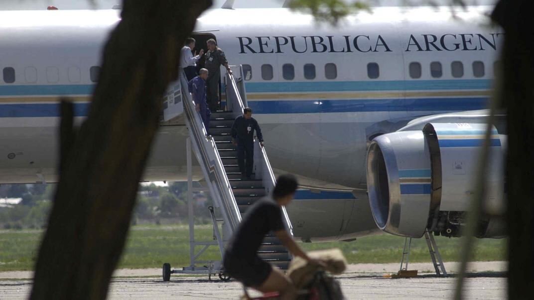 Sin vuelo. El Tango 01 presidencial fue utilizado durante varios años, pero ahora ya no trasladará más a las comitivas oficiales (LaVoz/Archivo)