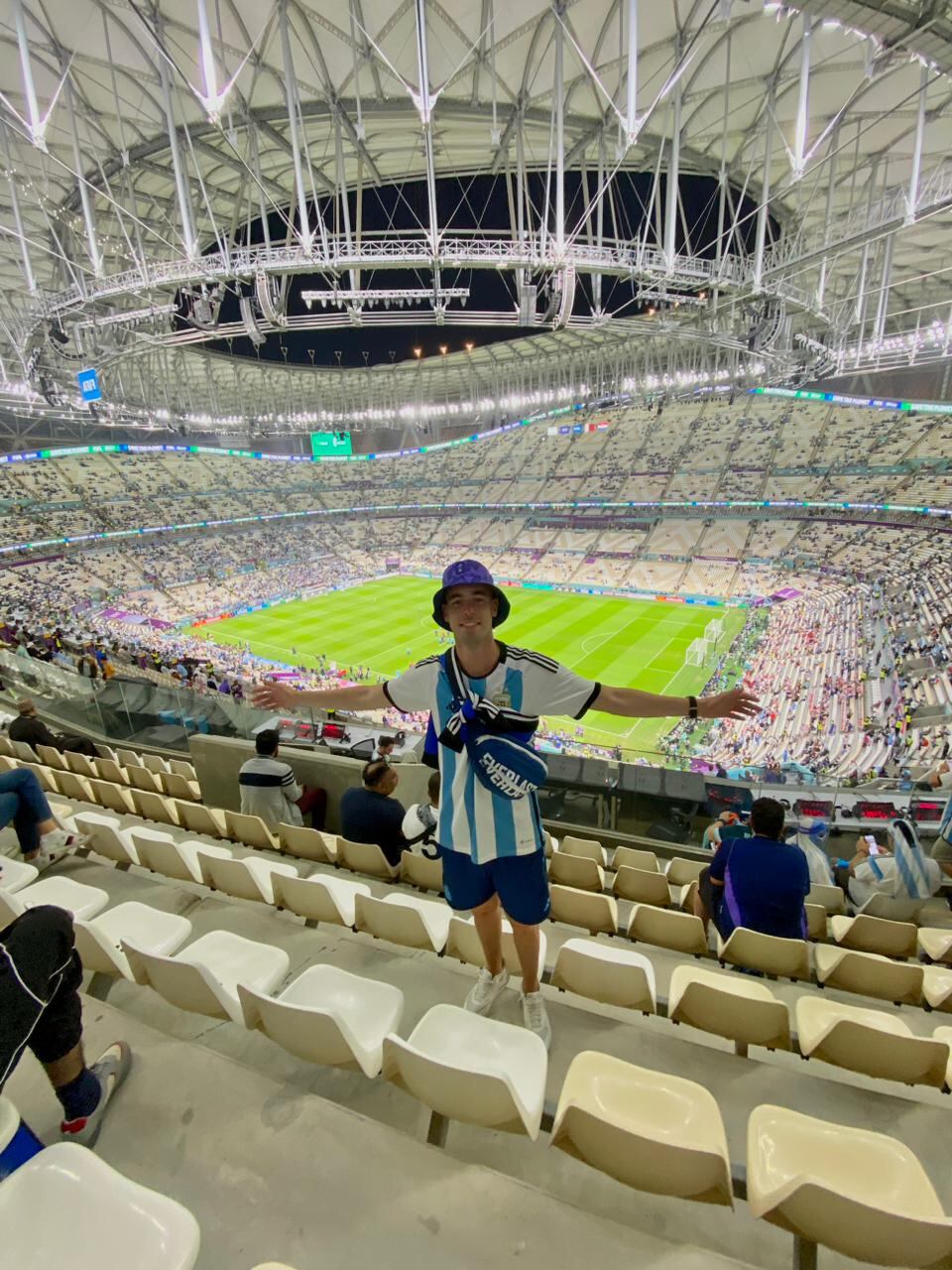 Otro mendocino, Martín Calero, que sueña con estar en el partido final. Se viene Francia. / Gentileza.