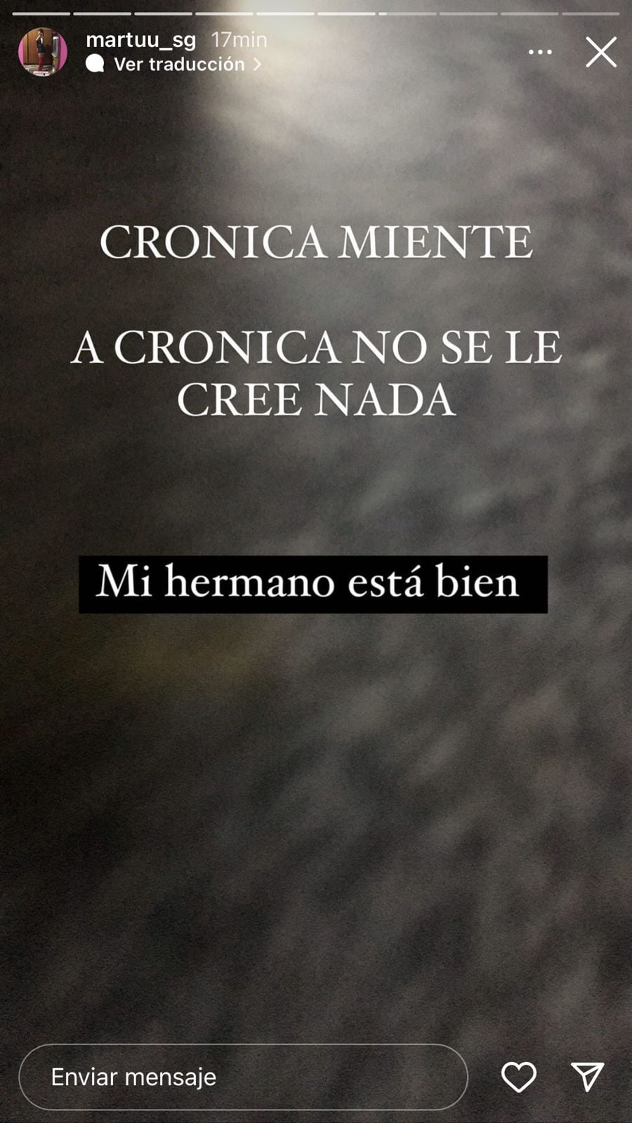 “Mi hermano está bien”: la hermana del Noba desmiente la “fake news” de su muerte.