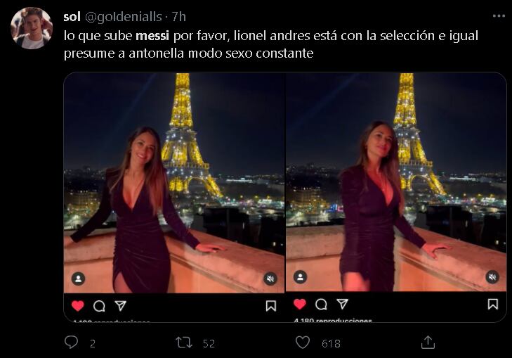 Así reaccionó la gente en las redes sociales al posteo de Messi sobre Antonela Roccuzzo.