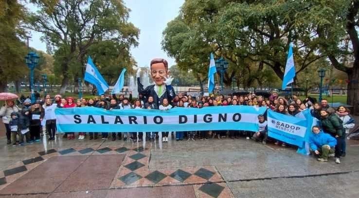 Segundo día del paro docente en Mendoza.