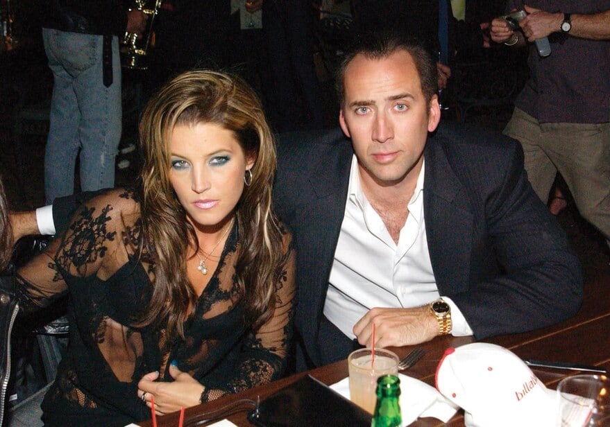 Nicolas Cage y Lisa Marie Presley