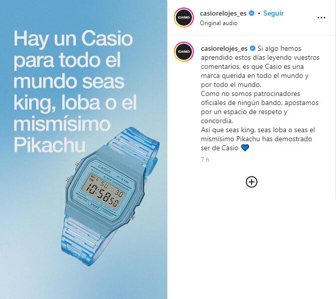 Instagram Casio España