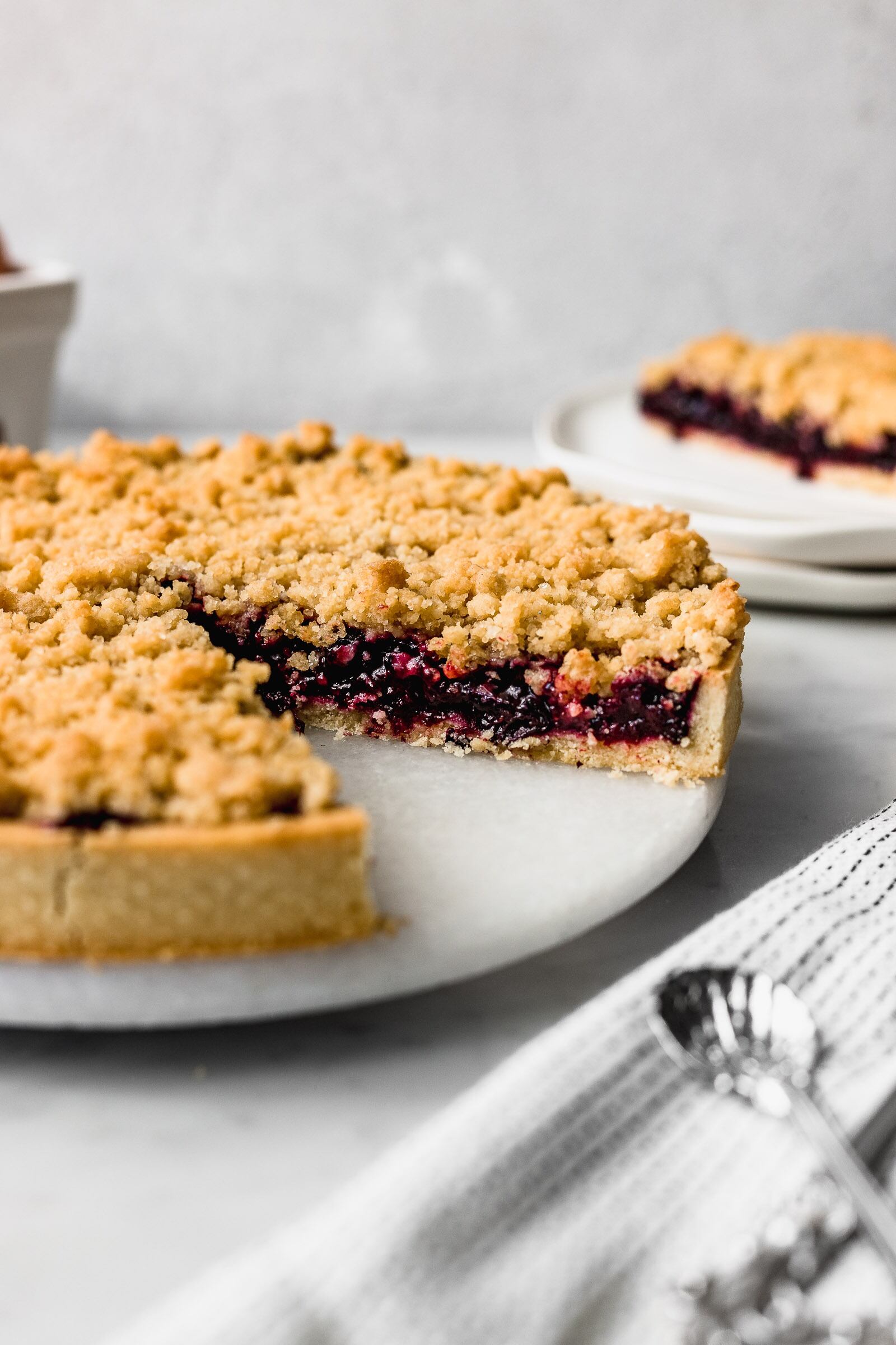 Paso a paso para hacer la tarta de frutos rojos con crumble