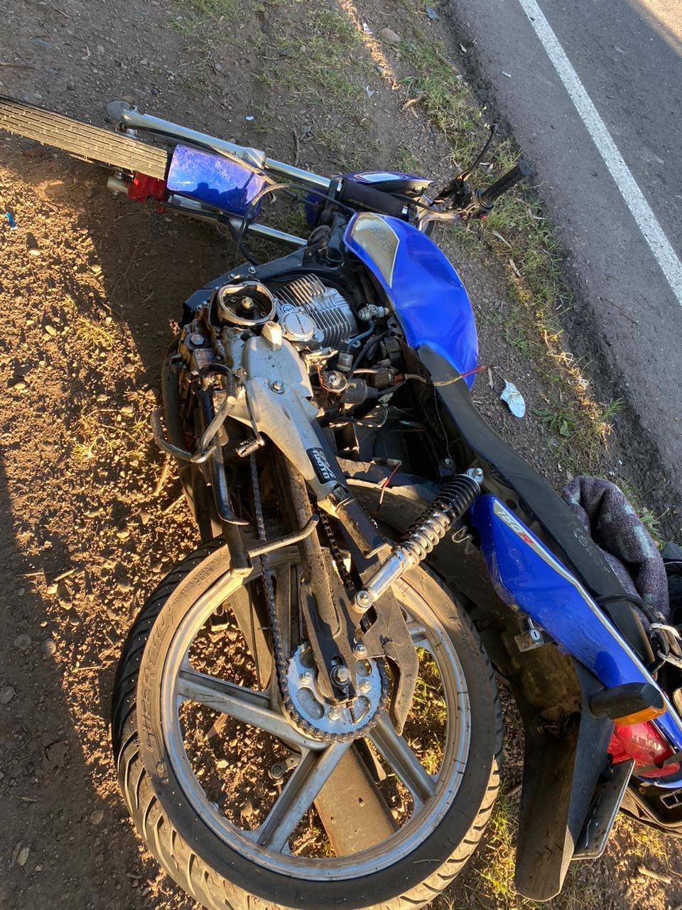 Dos motociclistas chocaron de frente en San Rafael. Foto: Prensa Seguridad de Mendoza