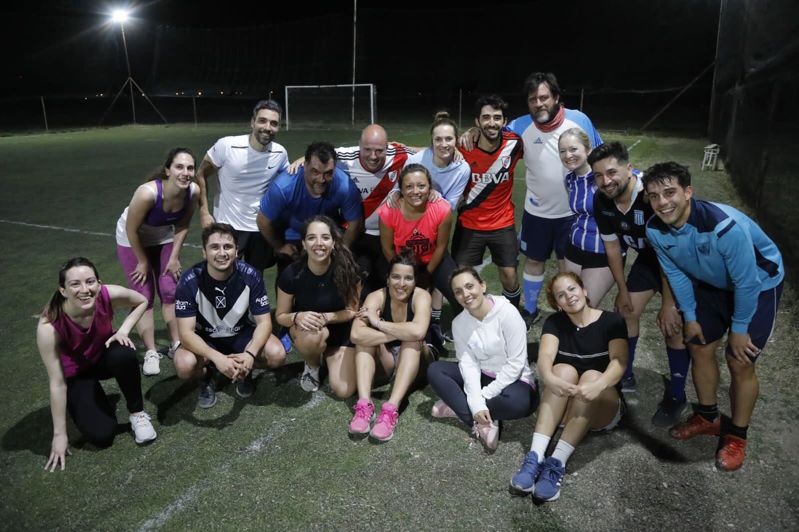 Hebe Casado el el fútbol de Cambia Mendoza que se armó en el sur mendocino.