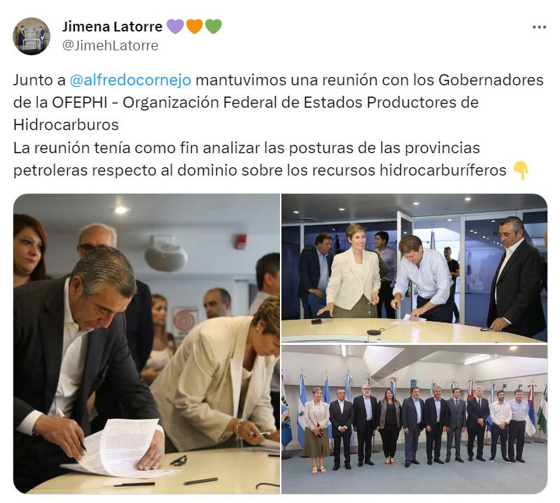 Los mandatarios provinciales analizaron el Proyecto de Ley presentado por el gobierno nacional que impacta directamente en la regulación de la actividad en sus territorios - X Jimena Latorre