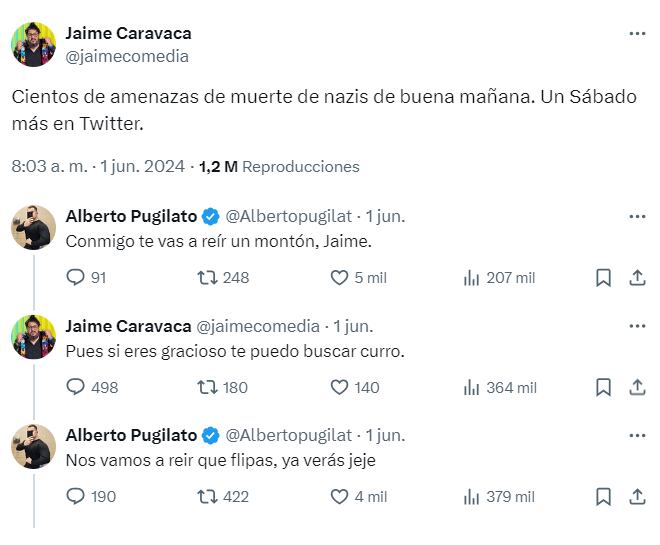 La pelea se inició en X tras un polémico comentario - X