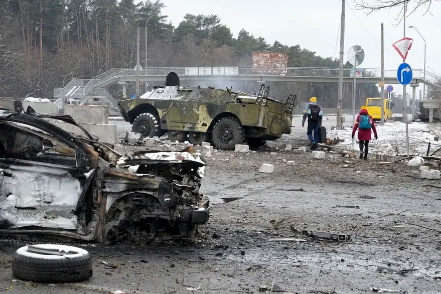 Invasión rusa a Járkov, la segunda ciudad más grande de Ucrania. (AP)