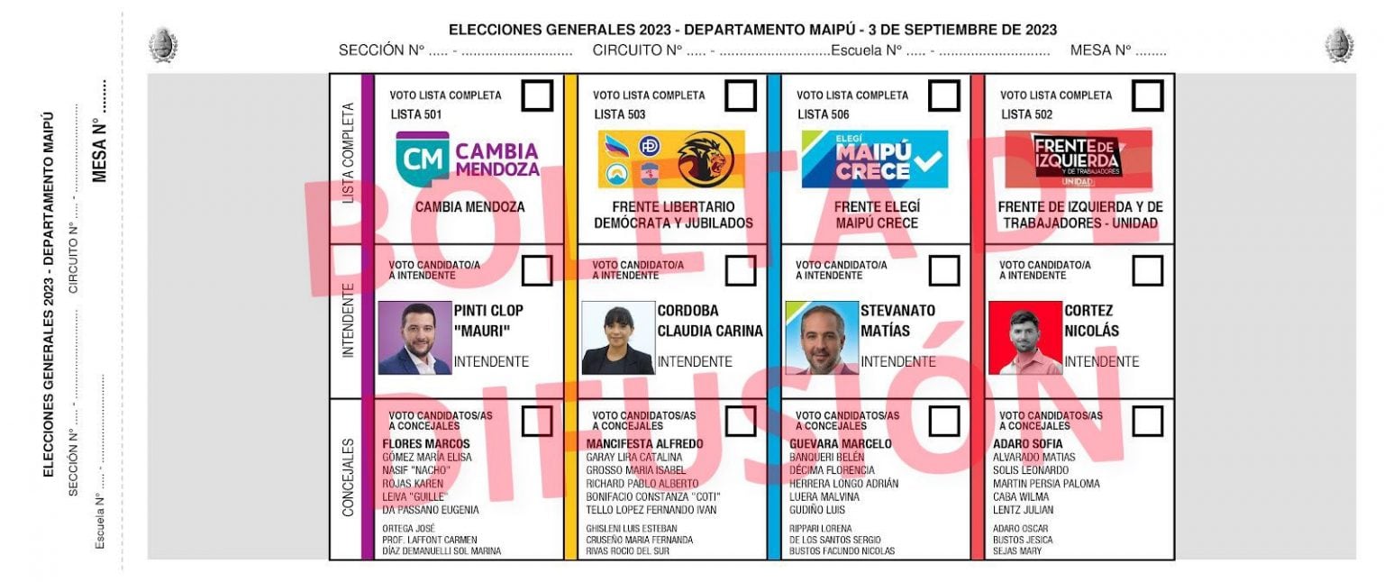 Boletas Elecciones Municipales