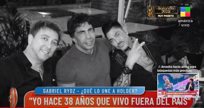 El ex de Ricardo Fort fue visto junto a Tomás Holder