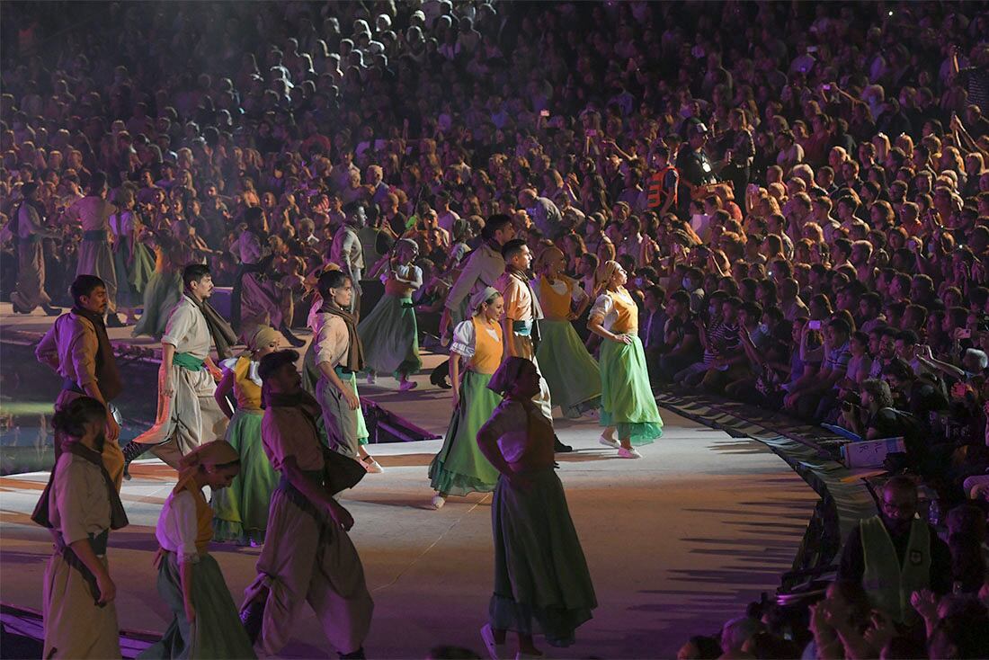 Acto Central de la Fiesta Nacional de la Vendimia en el teatro griego Frank Romero Day. Foto Ignacio Blanco / Los Andes