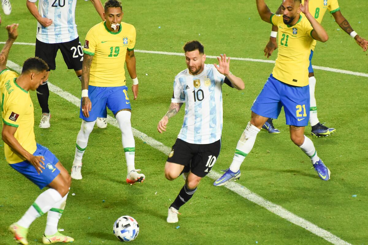 Eliminatorias Qatar 2022, Argentina Vs Brasil, Estadio San Juan Del Bicentenario. 
Foto: Mariana Villa