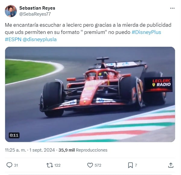 Enojo en redes sociales por las publicidades de Disney+ Premium (X)