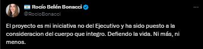 La diputada aclaró que es su iniciativa y no del Ejecutivo. Foto: captura.