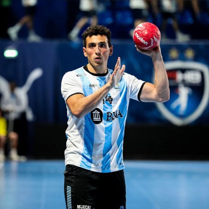 Andrés Moyano, representante mendocino en balonmano