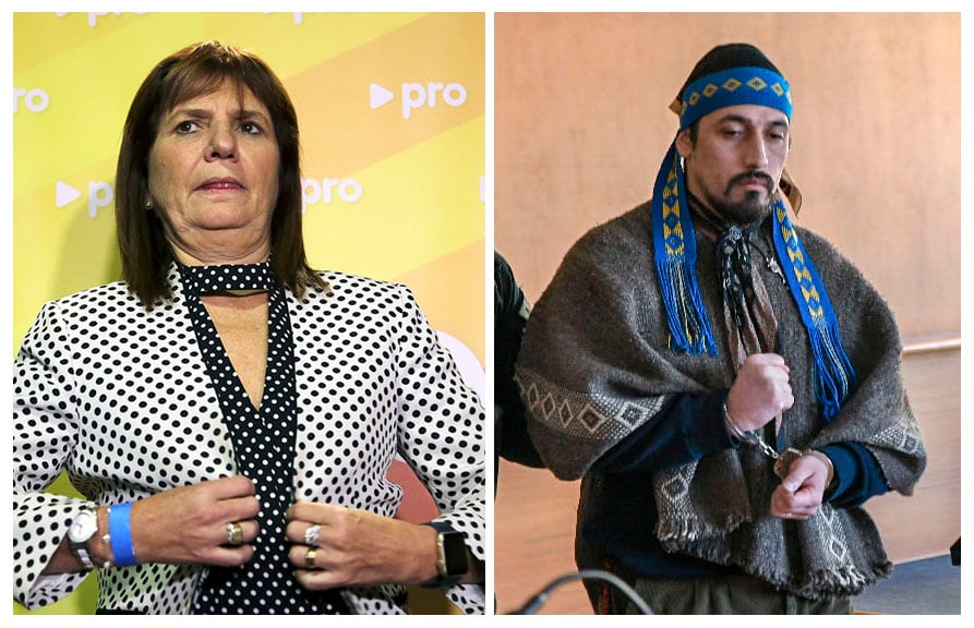 La ministra de Seguridad, Patricia Bullrich, anunció la detención del activista mapuche Facundo Jones Huala en la ciudad rionegrina de El Bolsón y reveló que la Policía de Río Negro lo interceptó cuando intentaba abrir autos de la zona limítrofe a los incendios forestales de Chubut. FOTO: NA