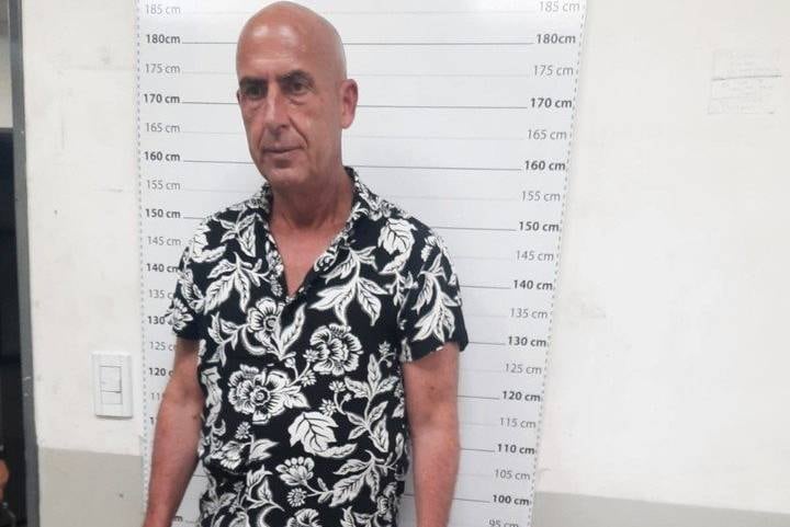 El productor ultrakirchnerista Diego Gvirtz, al momento de su detención por hurto. (Clarín)