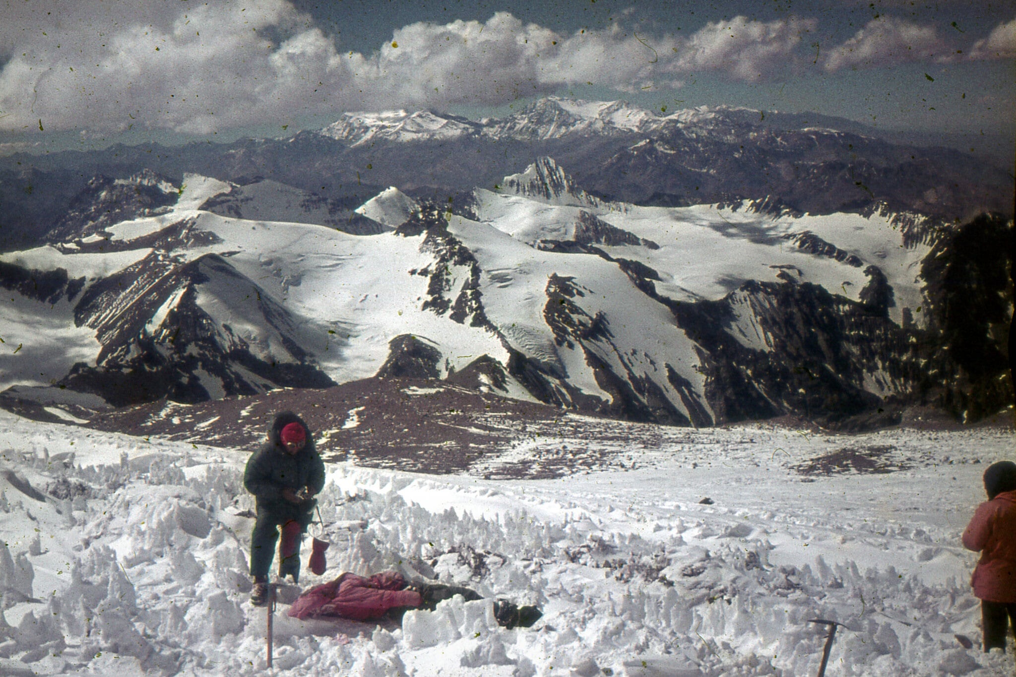 Tres hombres encontraron el cuerpo de Janet Johnson en el cerro Aconcagua (Ernesto y Alberto Colombero)