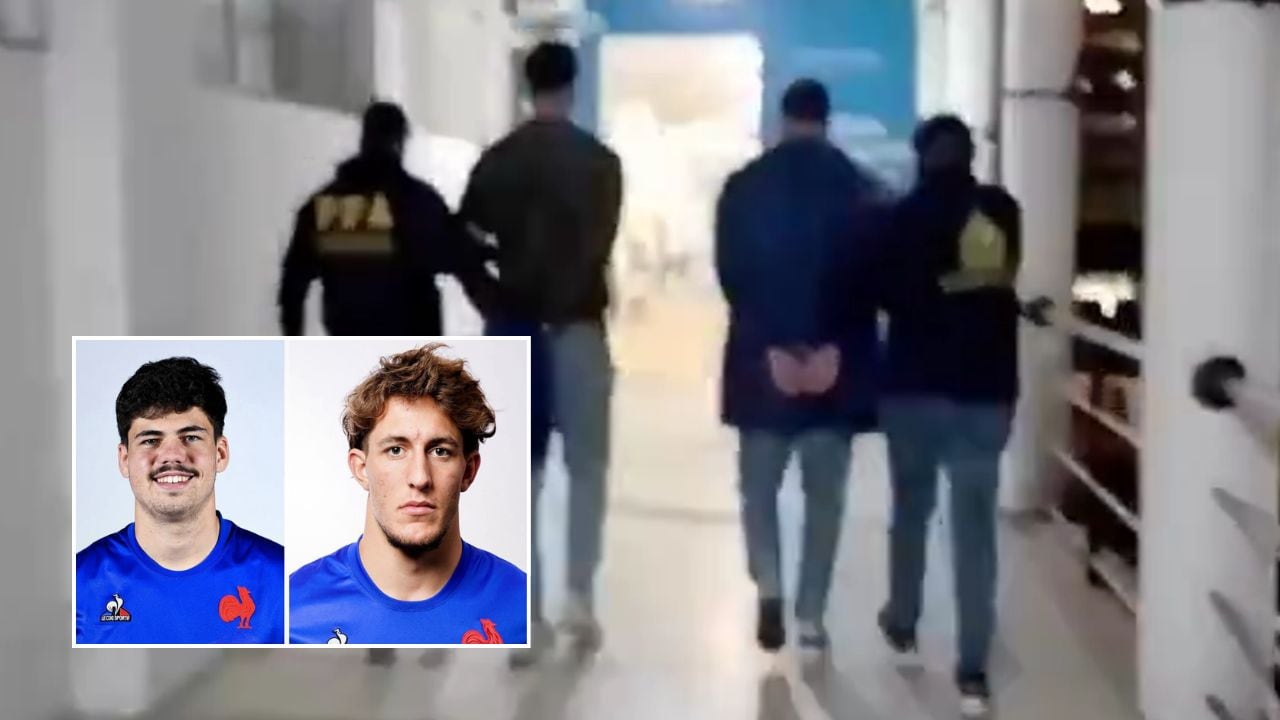 El video del momento de la detención de los rugbiers franceses y el poderoso abogado que los representa.