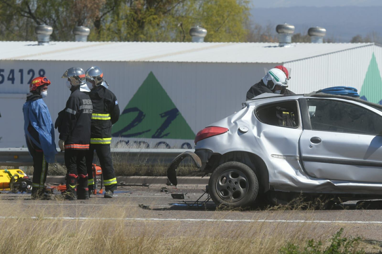 Choque fatal en Luján. Ignacio Blanco / Los Andes