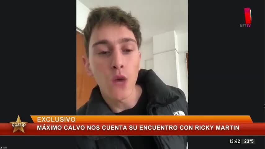 El joven habló de como fueron sus encuentros con el cantante.