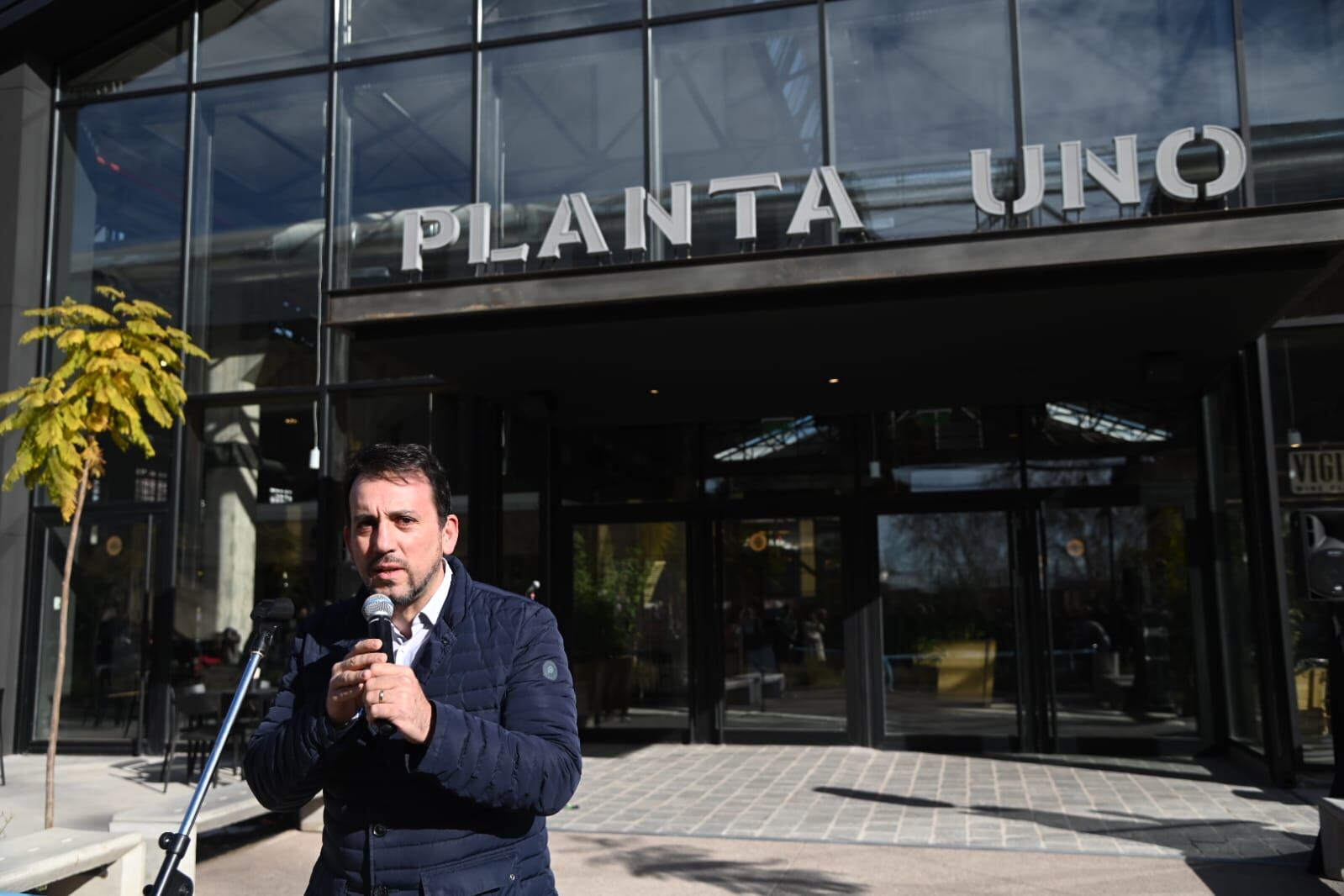 García Zalazar durante su discurso.
