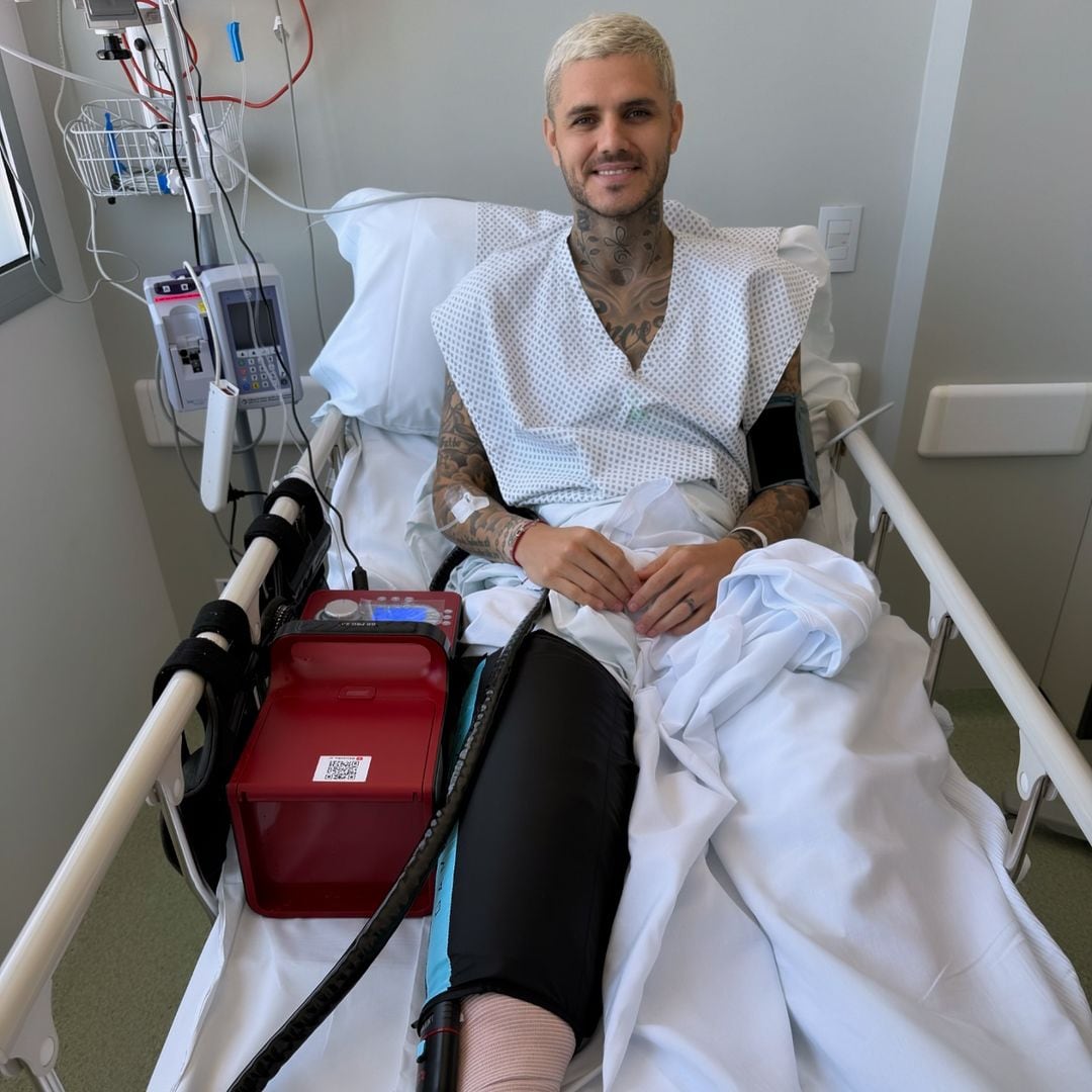 Mauro Icardi fue operado por su lesión de rodilla.