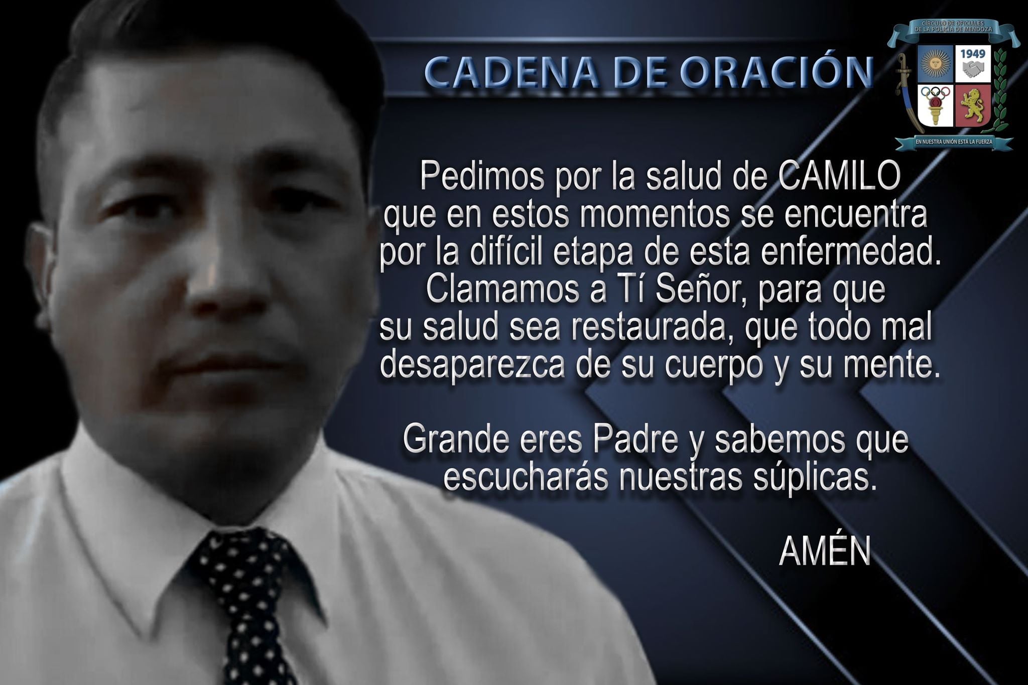 En los últimos días, sus amigos y familiares pedían por él con una cadena de oración.