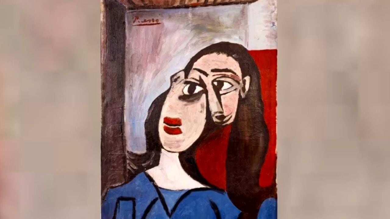 El retrato pintado por Pablo Picasso y encontrado por el italiano Luigi Lo Rosso / Gentileza