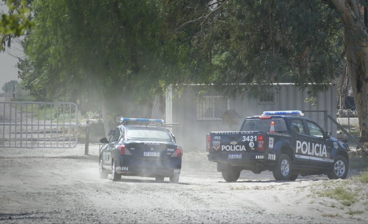 La finca de San Martín donde el hombre surcoreano mató y enterró a su esposa (Orlando Pelichotti / Los Andes)