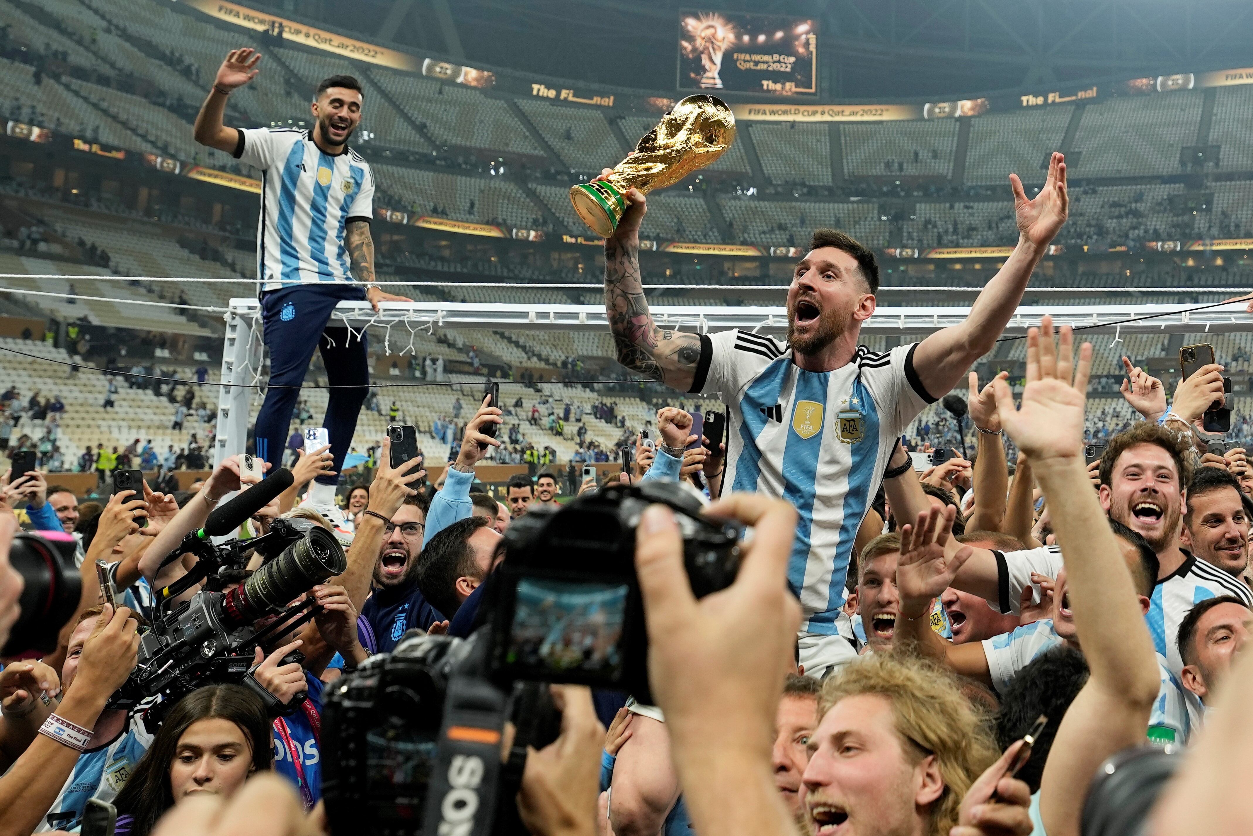 Messi y la Copa del Mundo. Una imagen eterna. 