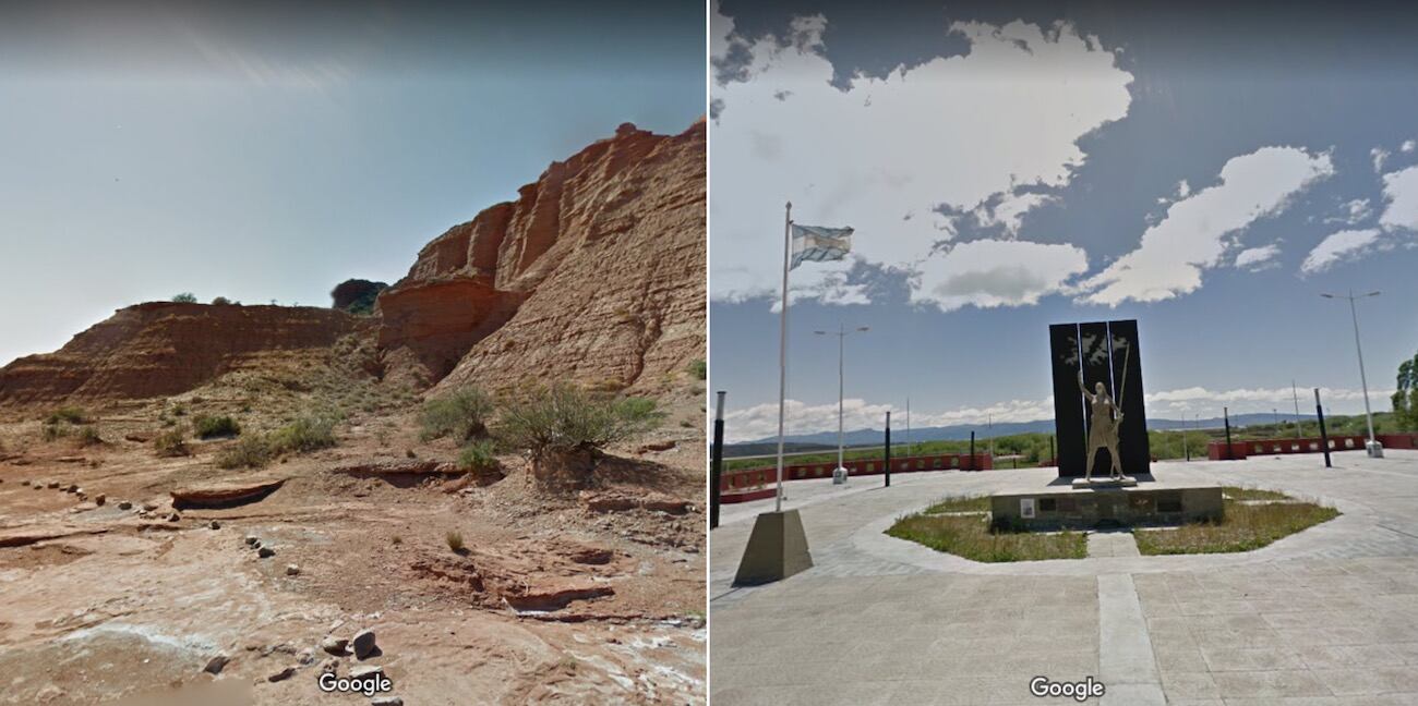 El Parque Nacional Sierra de las Quijadas, en San Luis, y la Plazoleta Héroes de Malvinas, en Santa Cruz, se suman como nuevas ubicaciones en Google Maps