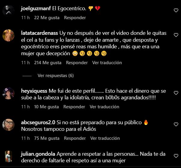 polémica y enojo por la actitud del músico con una fan